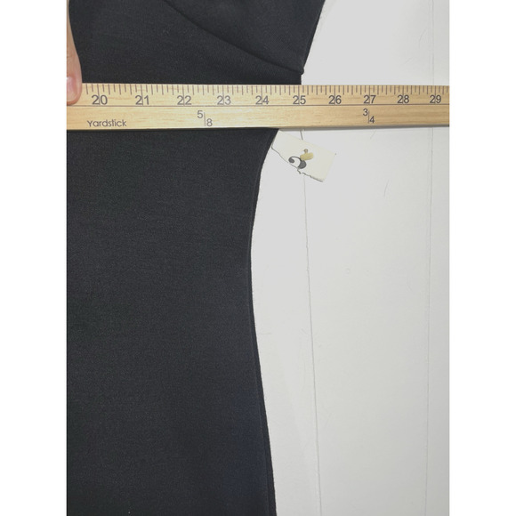 Lennie for Nina Leonard Wool Blend Sweater Maxi Dress Short Sleeve 2X Black New - Picture 3 of 9